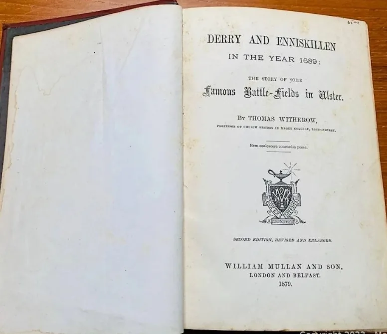 Beautiful  Antique Book,Derry and Enniskillen in year 1688 - 9 image indicator(7)