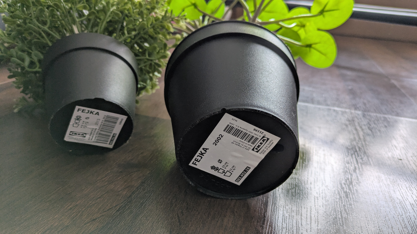 Two Artificial Plants in Black Pots - photo 2