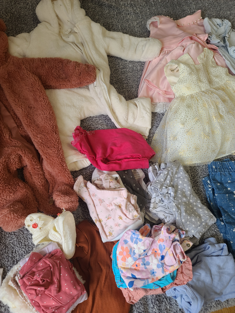 Baby Girl Clothes Bundle + Skip Hop Diaper Bag - photo 2