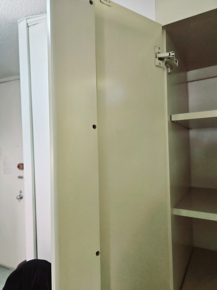 Tall Beige Dresser With 3 Drawers 2 Ft W X 18" D X 6'6" H💚 - photo 5