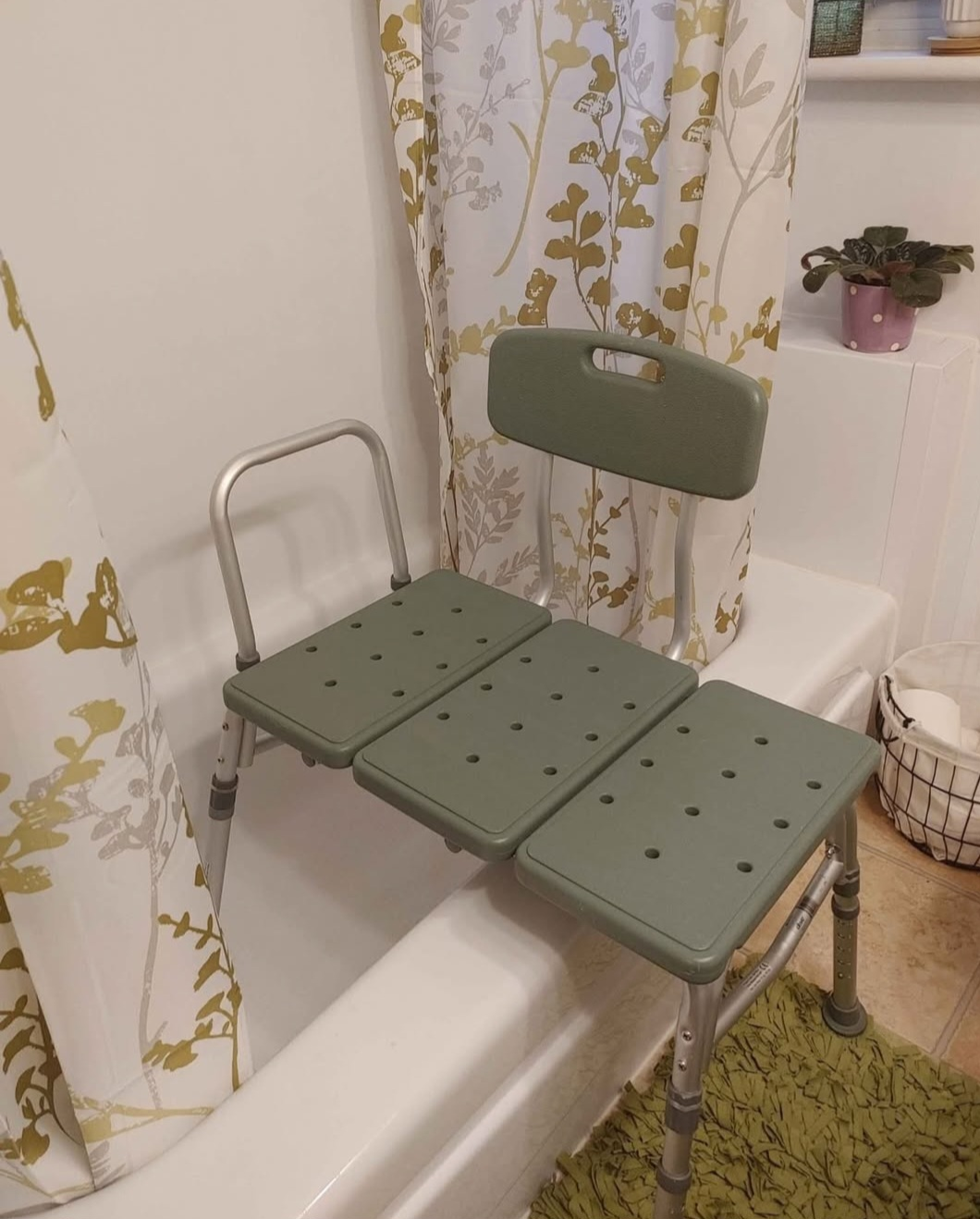 Dri-Ease 3-Position Adjustable Shower Bench with Backrest - photo 2