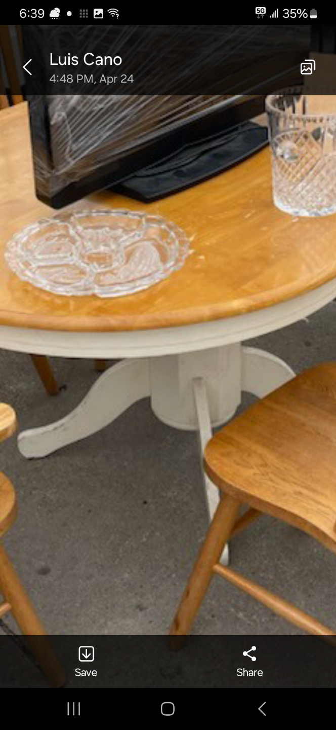 Wooden Dining Table Set with 6 chairs. TV not included - photo 4