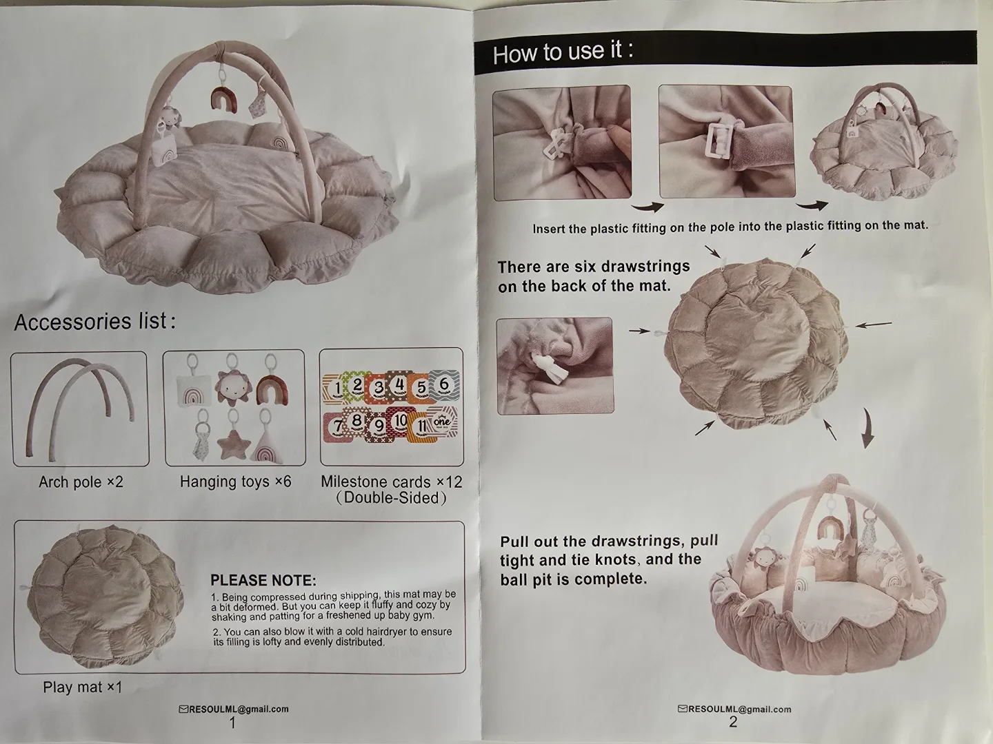 Brand new Baby PlayMat in box manual all accessories $49 image indicator(4)