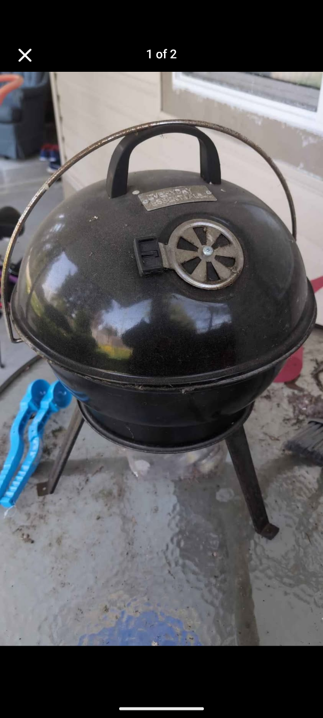Portable Charcoal BBQ Grill with Folding Legs - photo 2