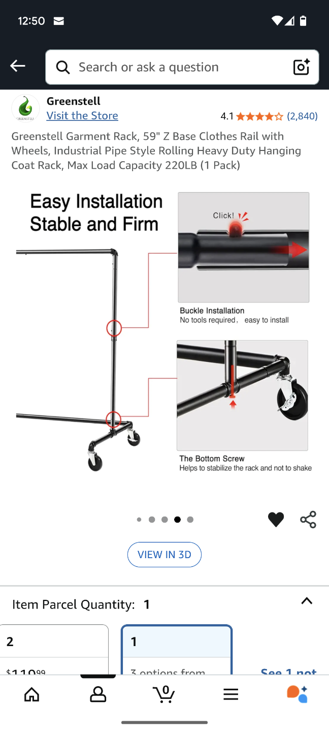 Greenstein Heavy Duty Rolling Garment Rack - photo 4