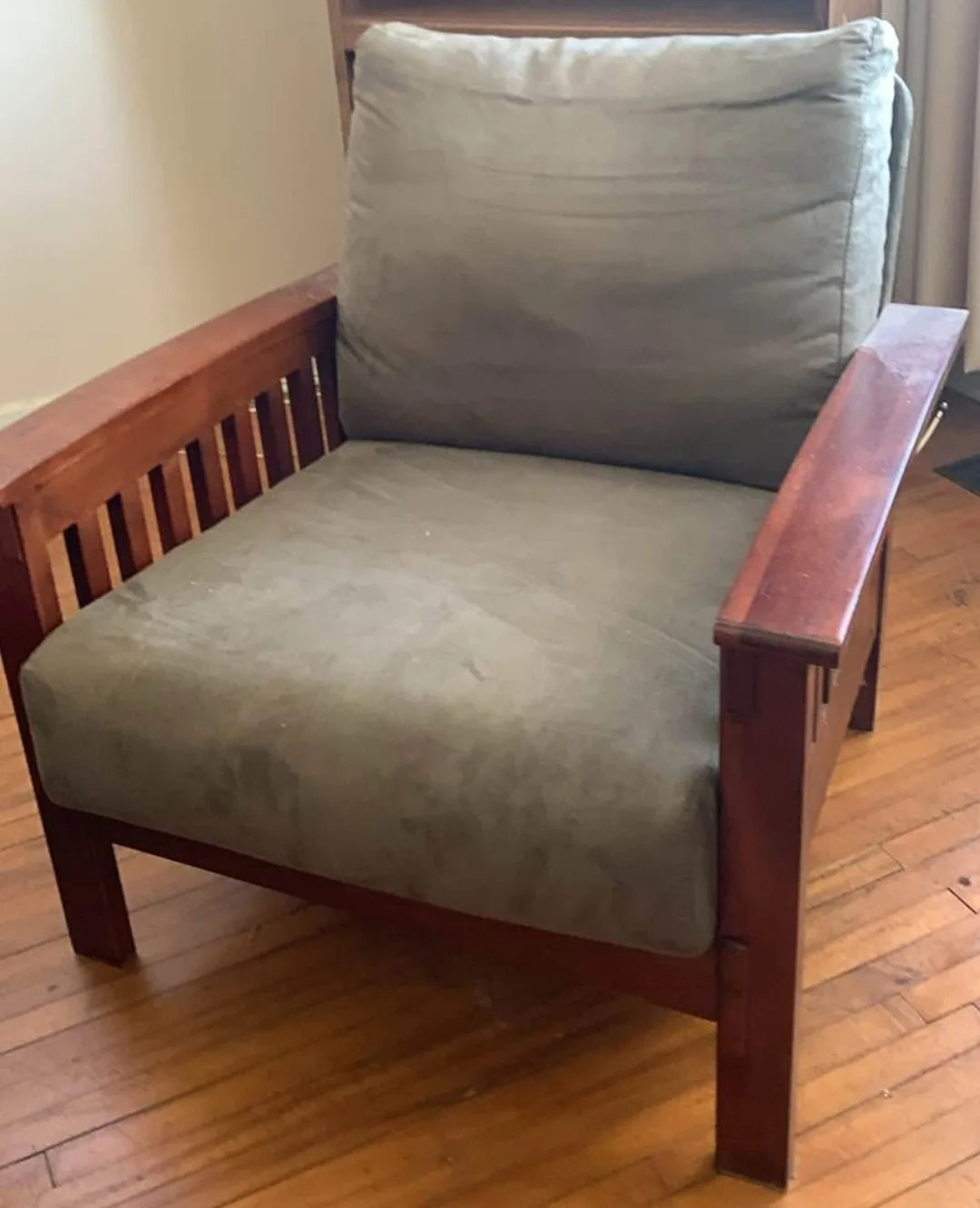 Living room, real wood, mission Style Armchair thumbnail