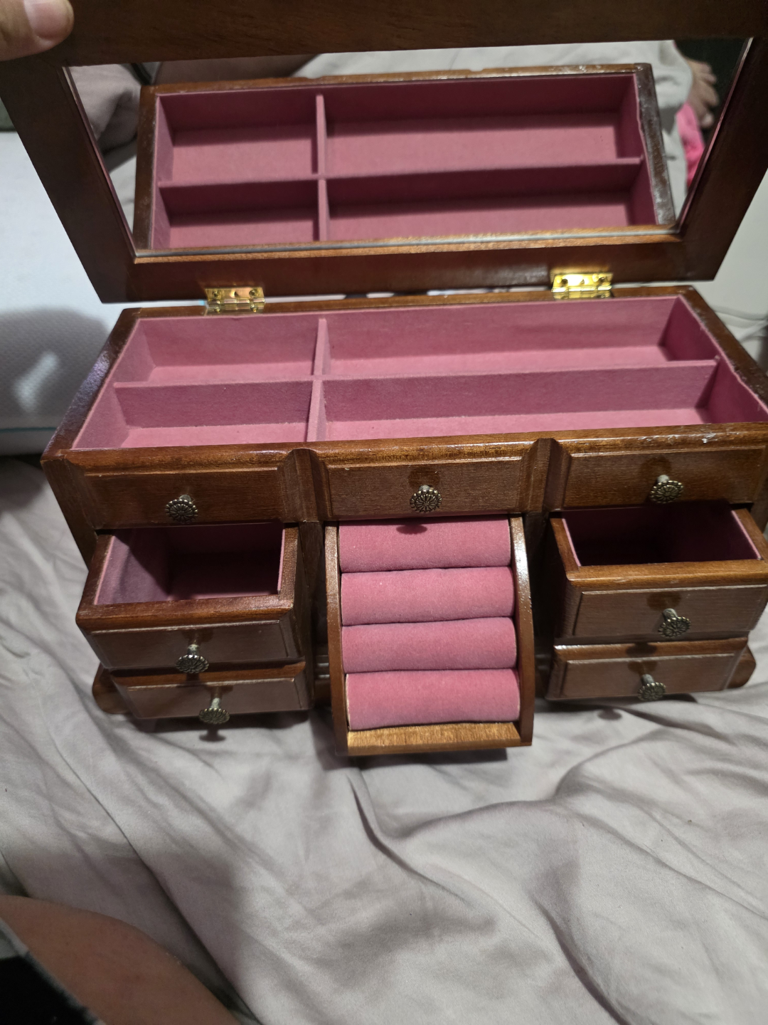 Vintage Wooden Jewellery Box - photo 2