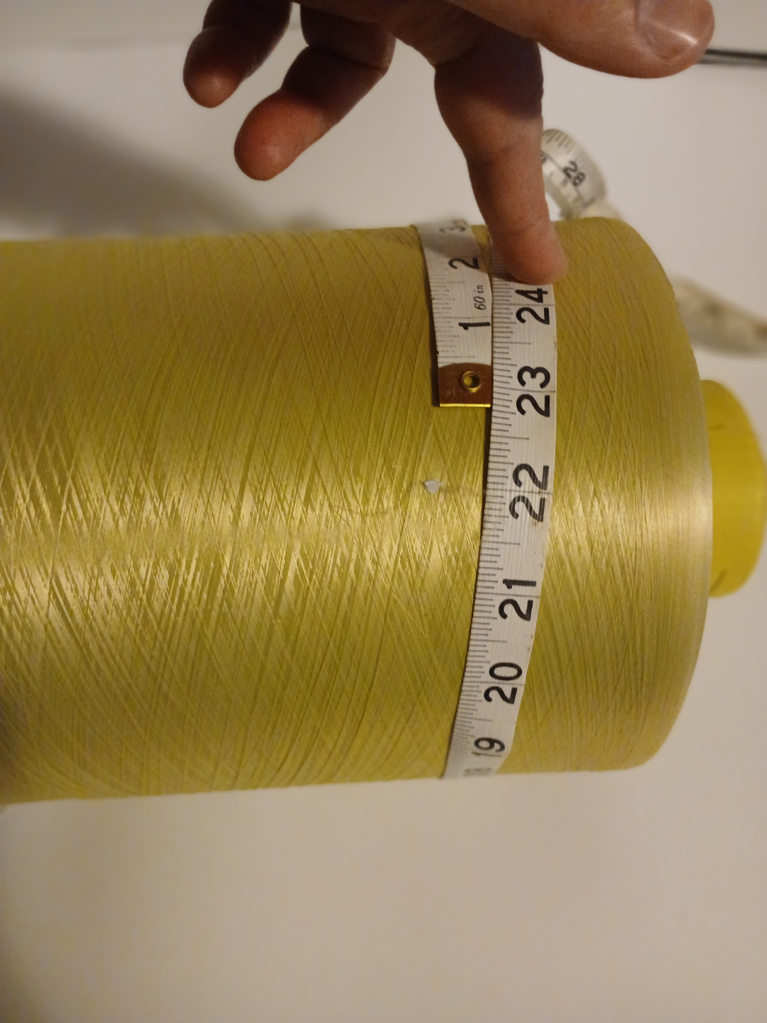 Large spool of yellow /gold thread/yarn - photo 4