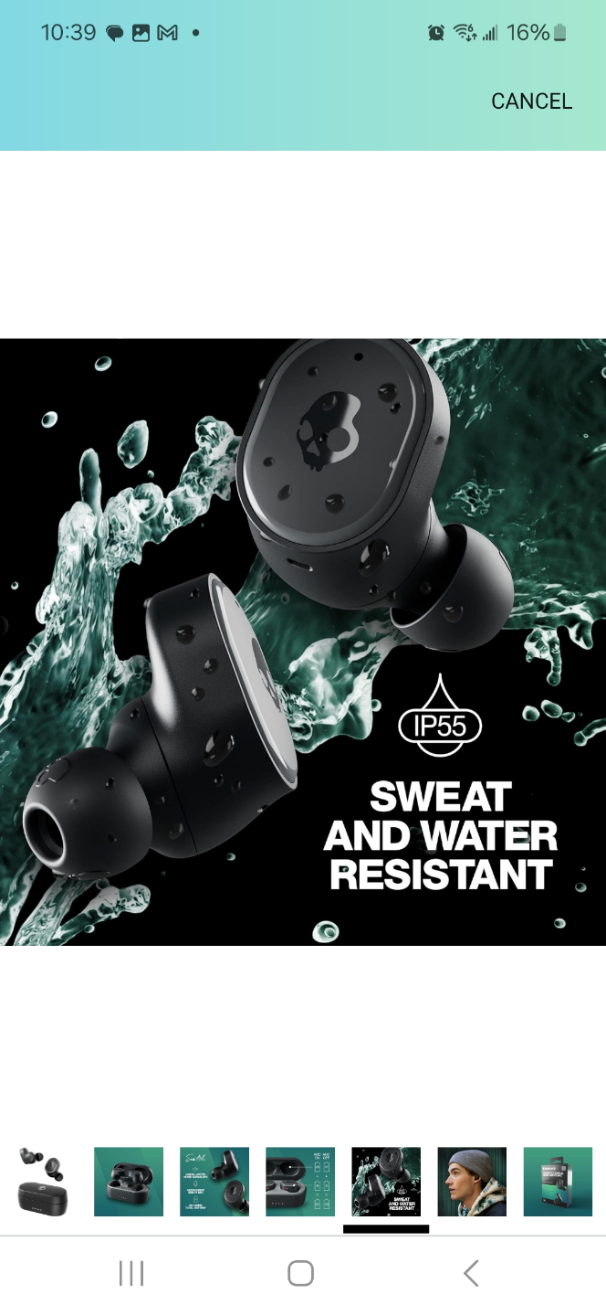 Skullcandy Push Ultra Wireless Earbuds - Black