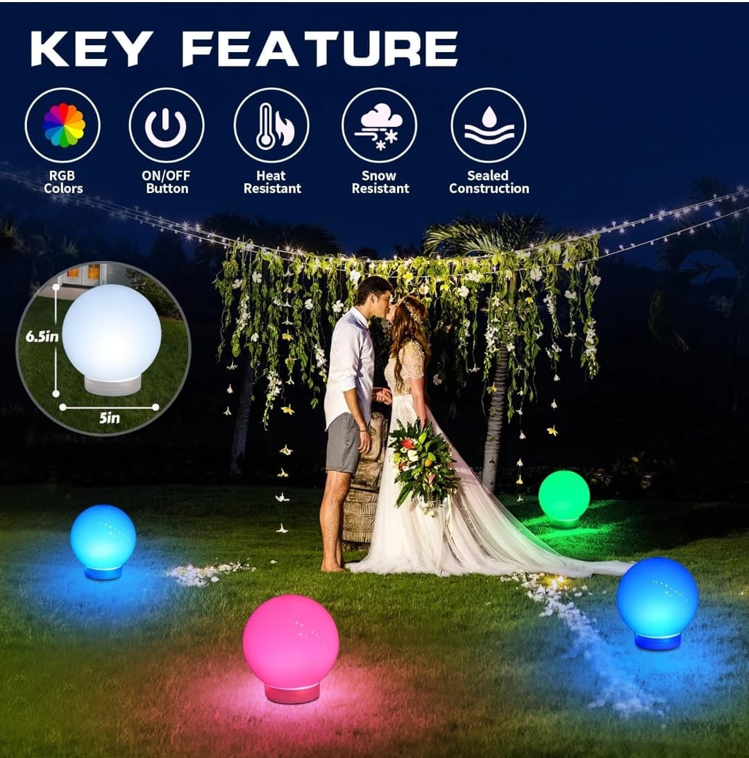 RGB Colour Changing Floating & Garden Lights - photo 4