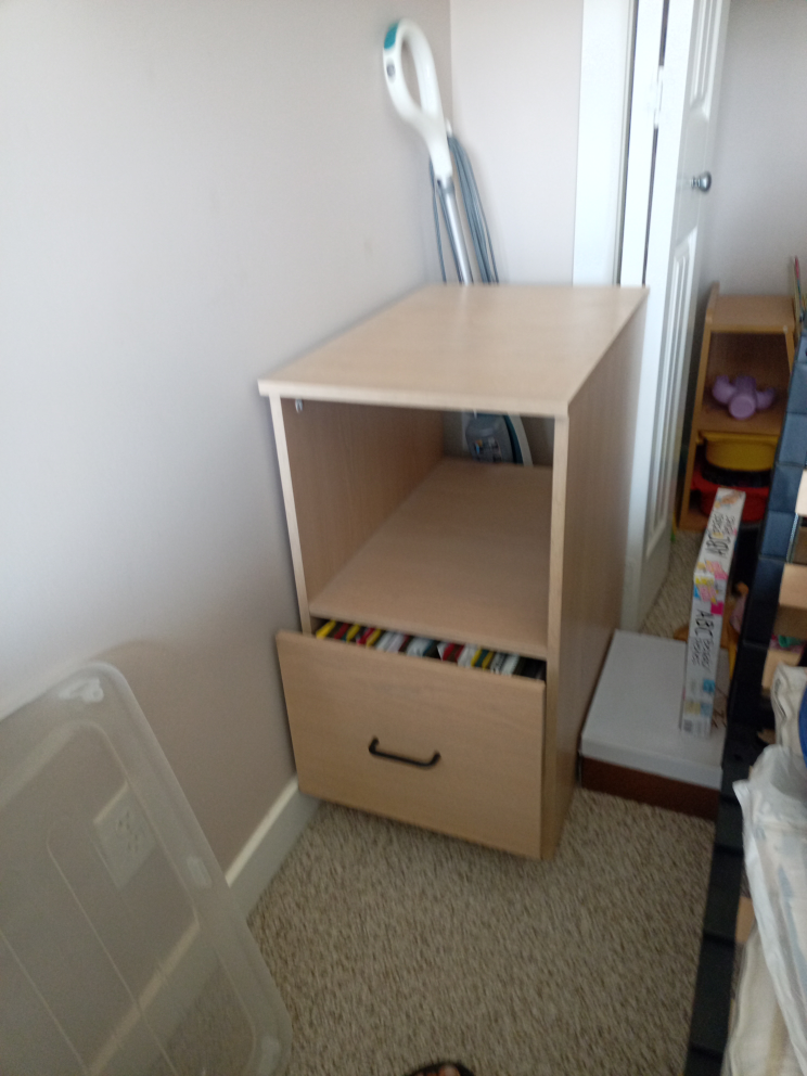 Set of three matching wooden storage units - photo 2