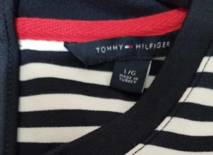 Tommy Hilfiger Striped Dress Size LG💚 image indicator(7)