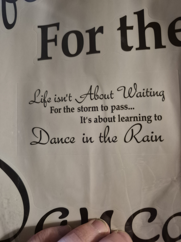 Wall Decal - Life Isn't About Waiting...