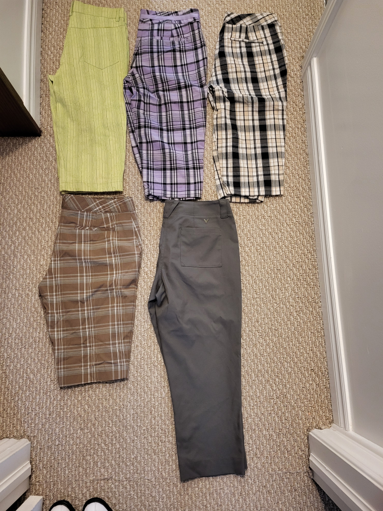 Five pairs of women's golf capris 4/6 - all for $40