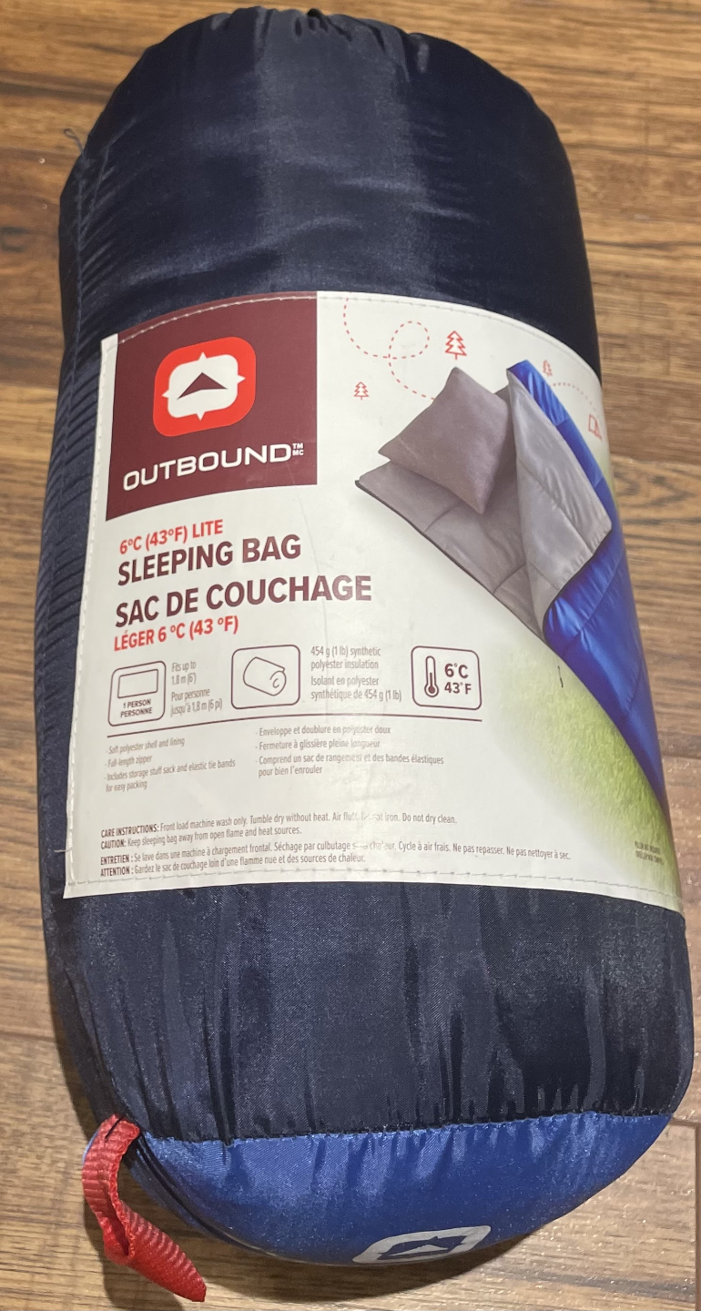 NEW Outbound 6°C (43°F) Lite Sleeping Bag