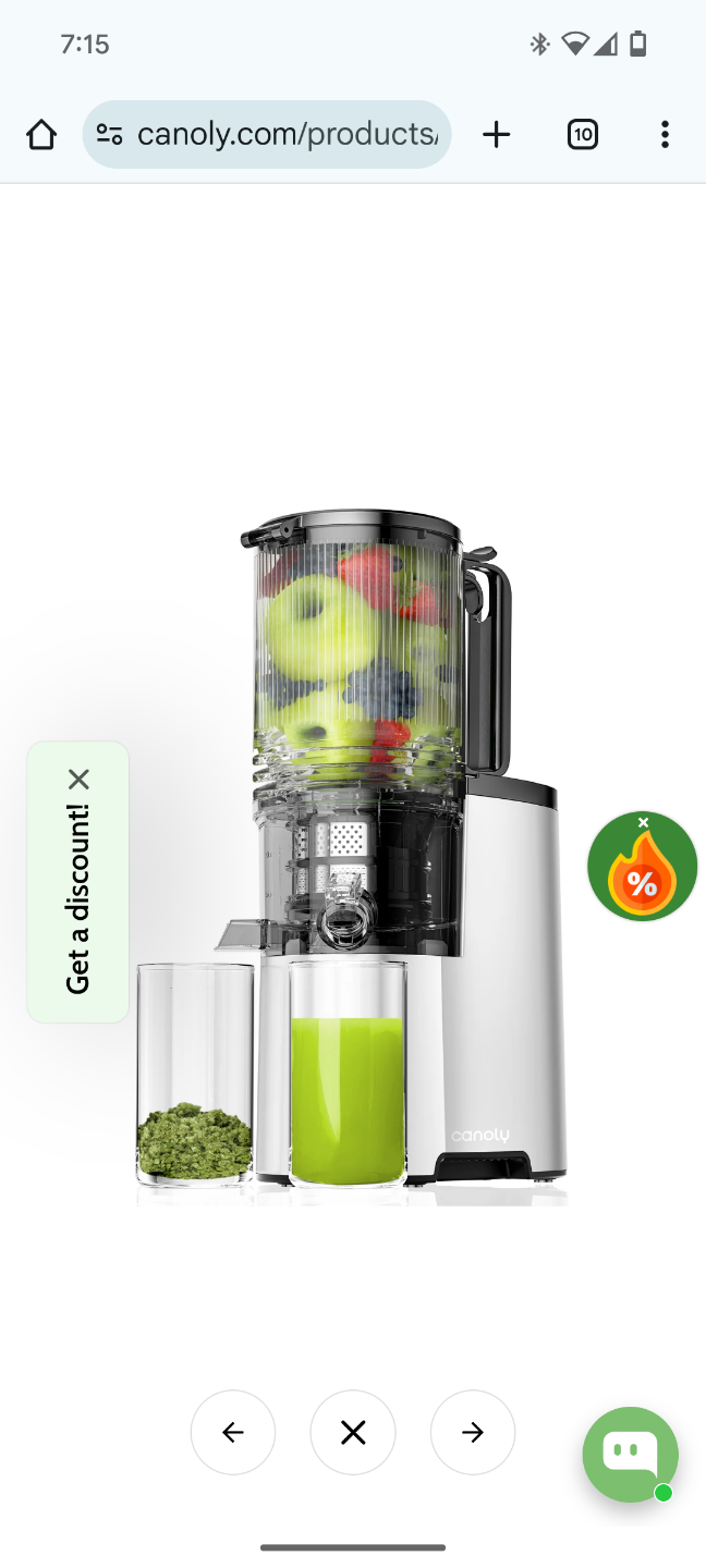 (👉BRAND NEW👈) JUICER - MASTICATING JUICER - CANOLY JE-75B - photo 3