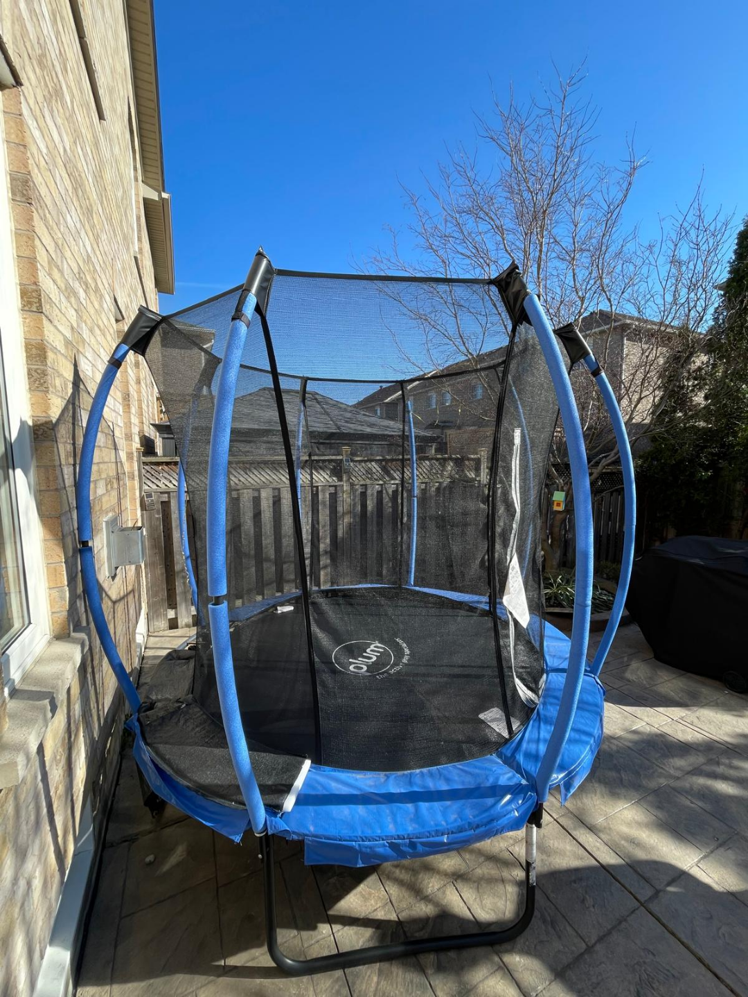 Plum Springsafe blue outdoor. 8ft Trampoline with Enclosure. - photo 2