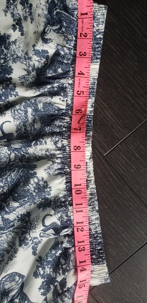 Toile de Jouy Summer Set: bra short - Blue white dior floral image indicator(2)