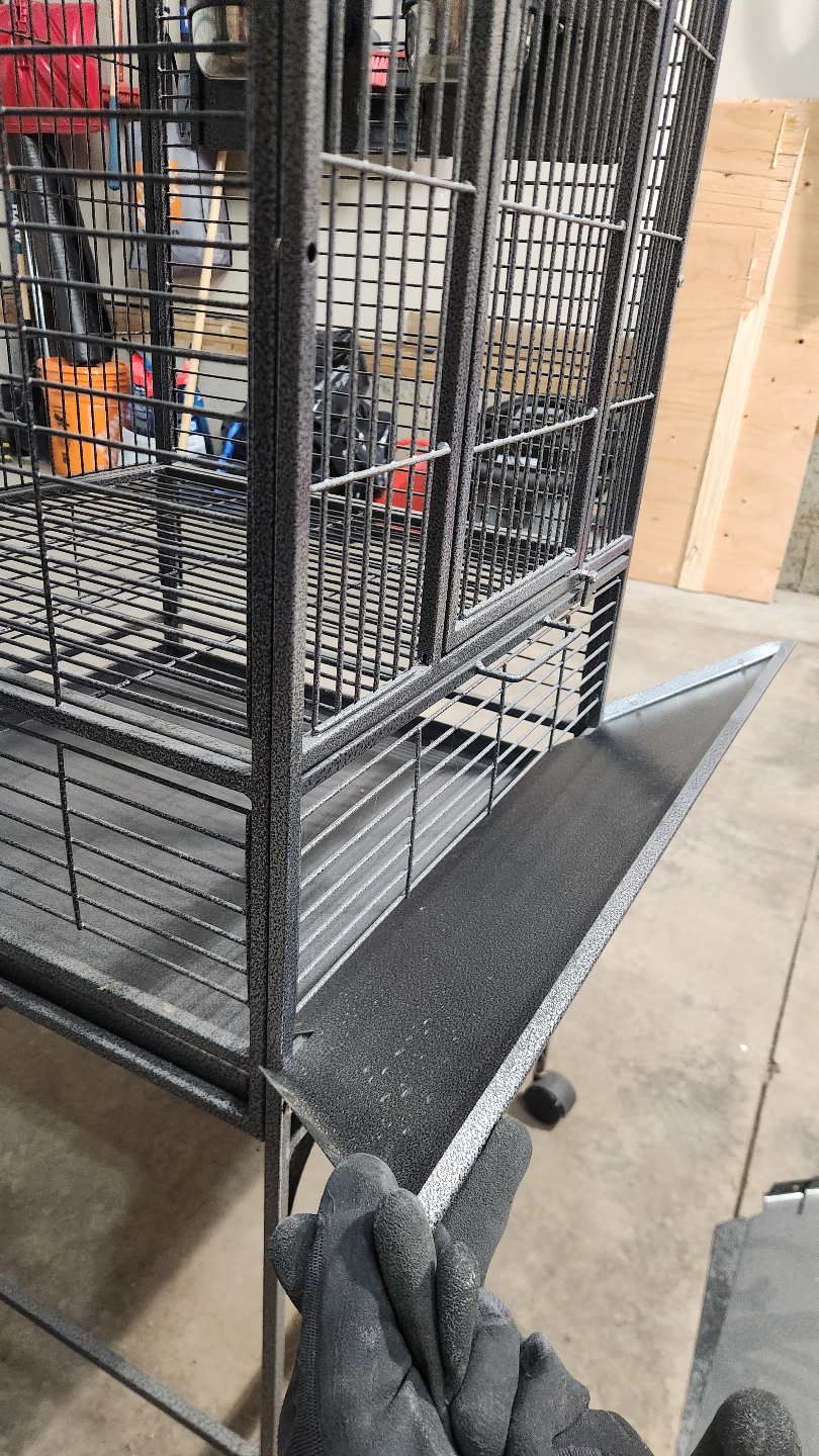 Large Metal Bird Cage with Stand and Accessories - photo 5