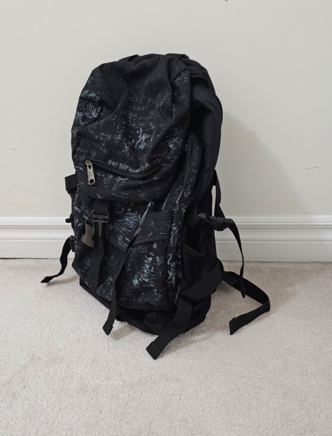 Black and Blue Camouflage Backpack - photo 2