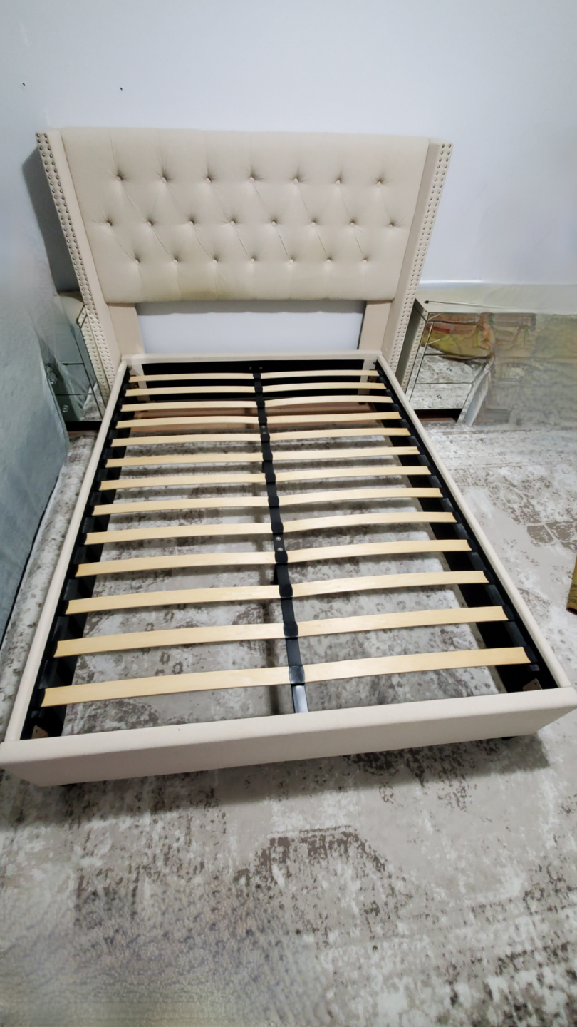 Queen Size Upholstered Bed Frame with Headboard - photo 3