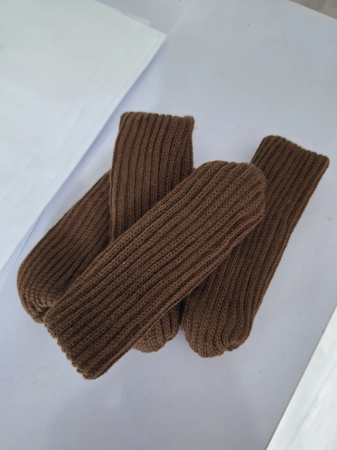 Brown Knit Chair Leg Covers/Socks image indicator(2)