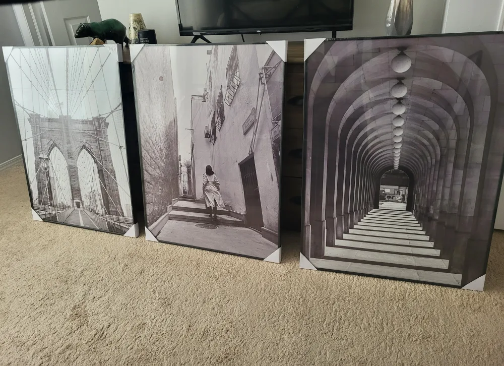 3 panel framed wall art (New sealed) image indicator(3)