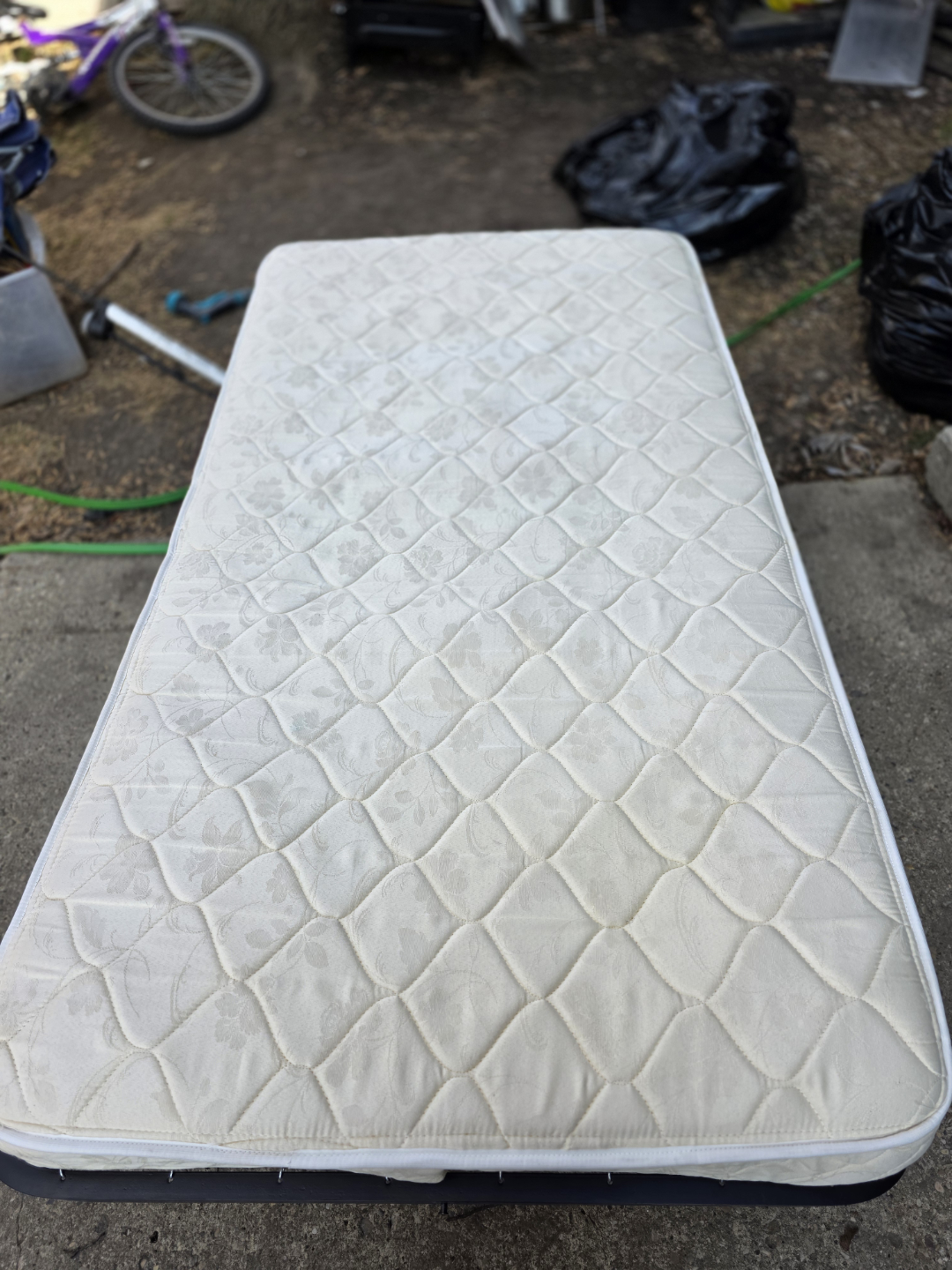 Folding cot with mattress twin size - photo 4