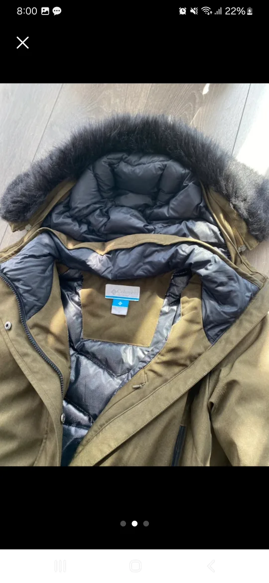 Columbia Women's Long Parka - Olive Green thumbnail