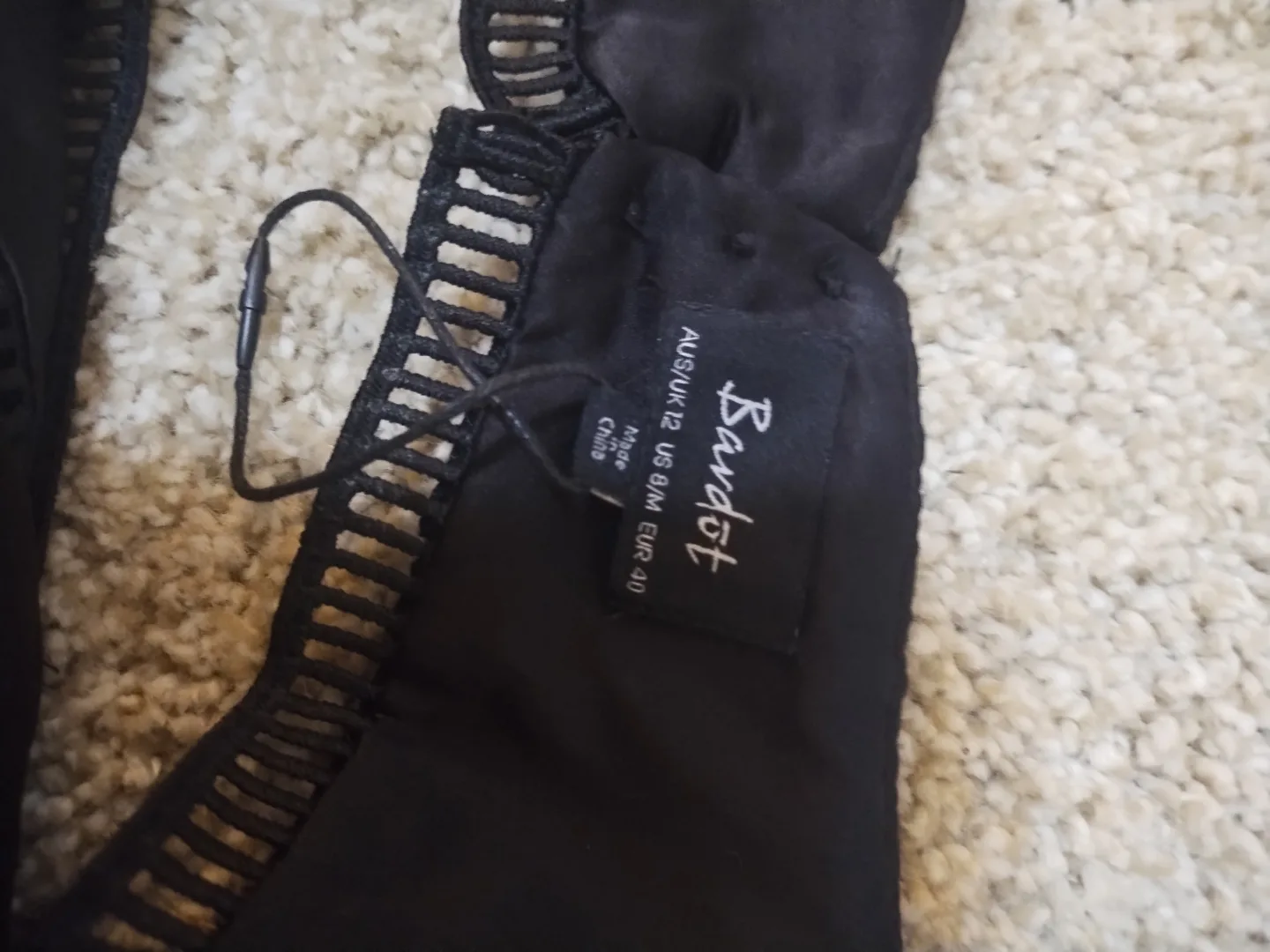 Bardot Womens Botanical Lace Dress Black  image indicator(6)