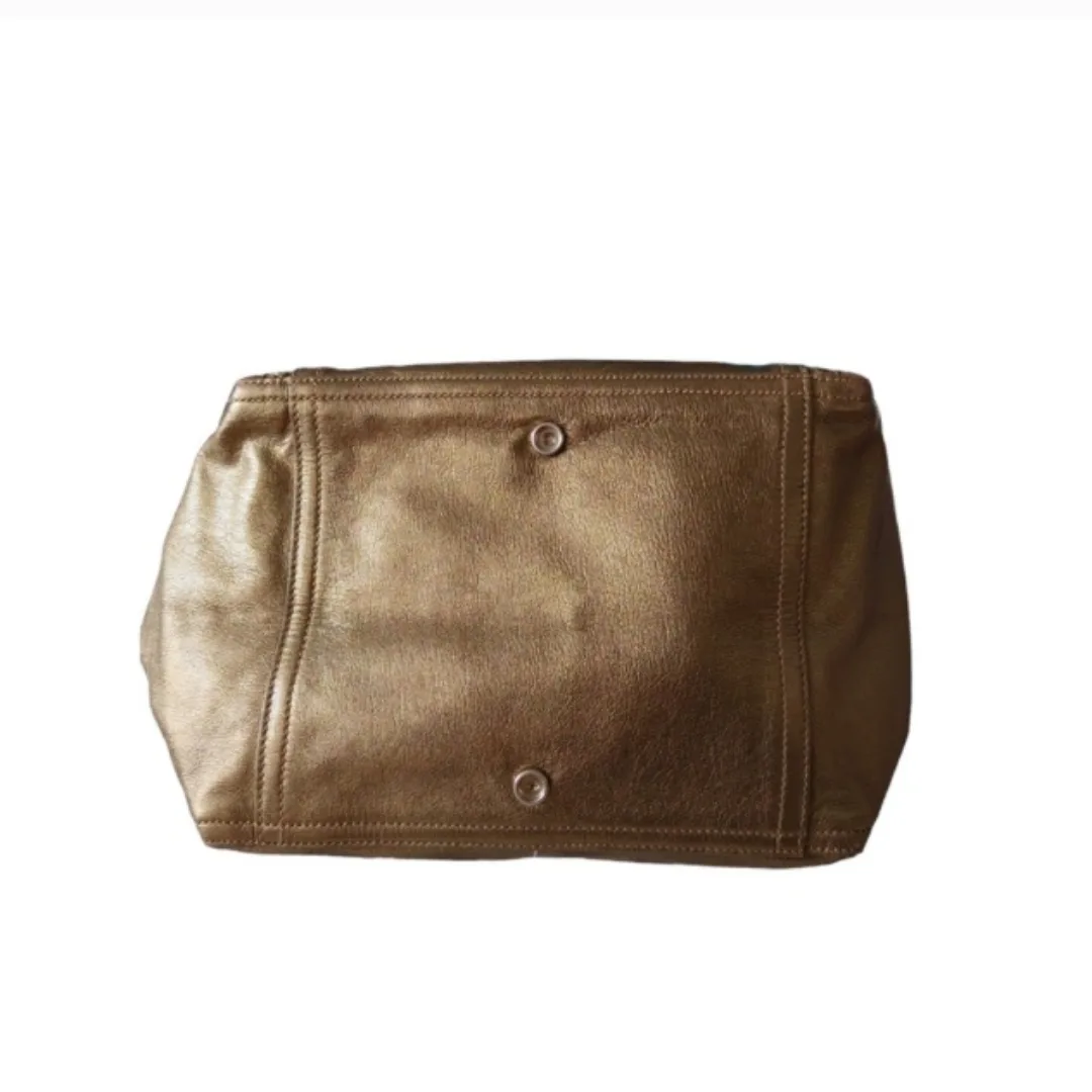 Yves Saint Laurent Large Gold Leather Tote Bag image indicator(8)