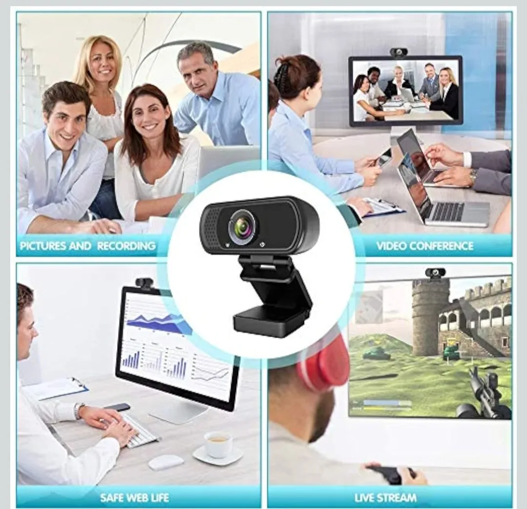 Full HD 1080p Webcam with 110-Degree Wide-Screen View image indicator(6)