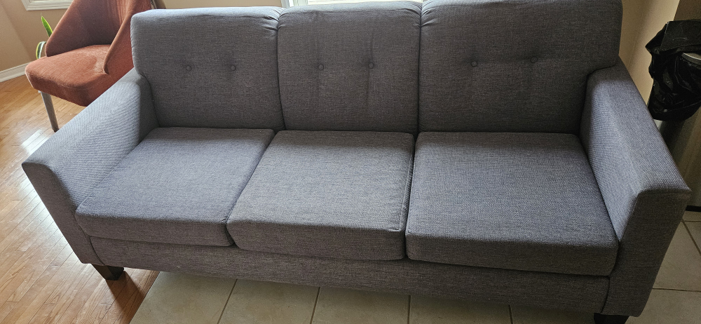 Grey Fabric Sofa - photo 3