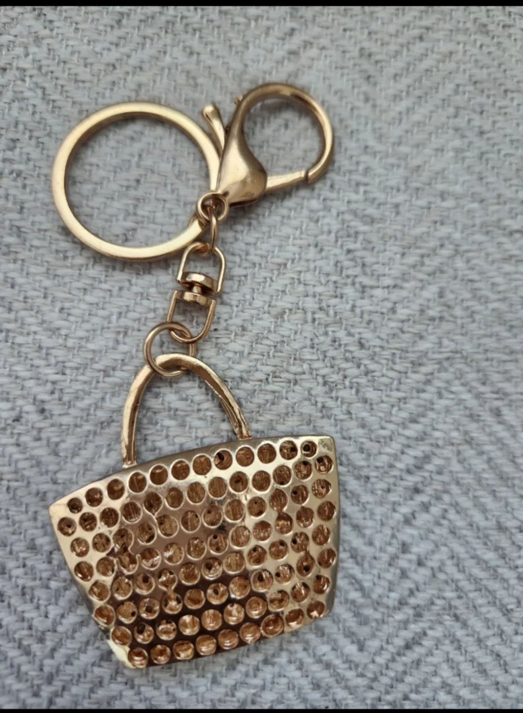 Rhinestone handbag keychain image indicator(2)