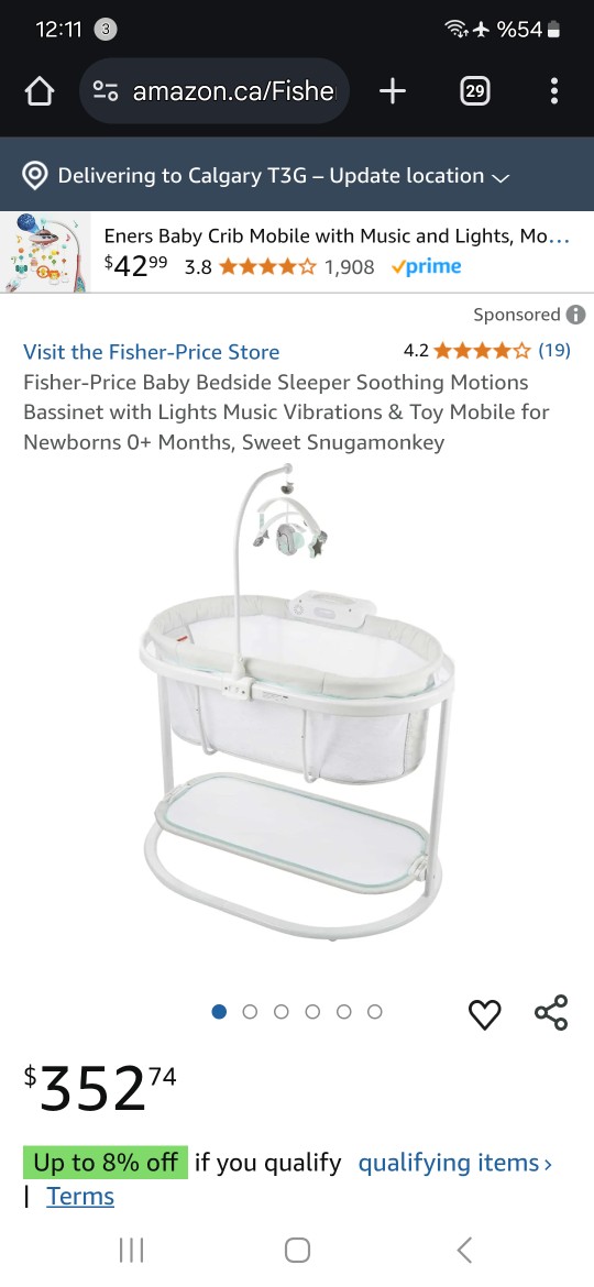 Fisher-Price Soothing Motions Bassinet