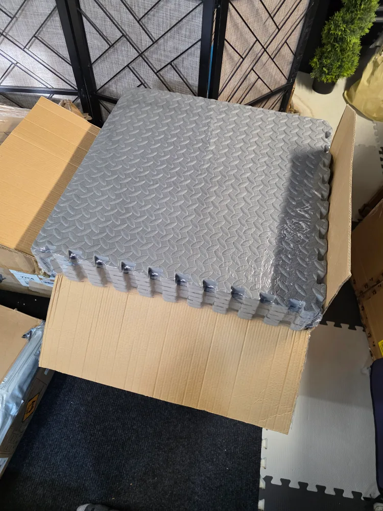 24 BalanceFrom Interlocking EVA Foam Exercise Mats - Grey image indicator(6)