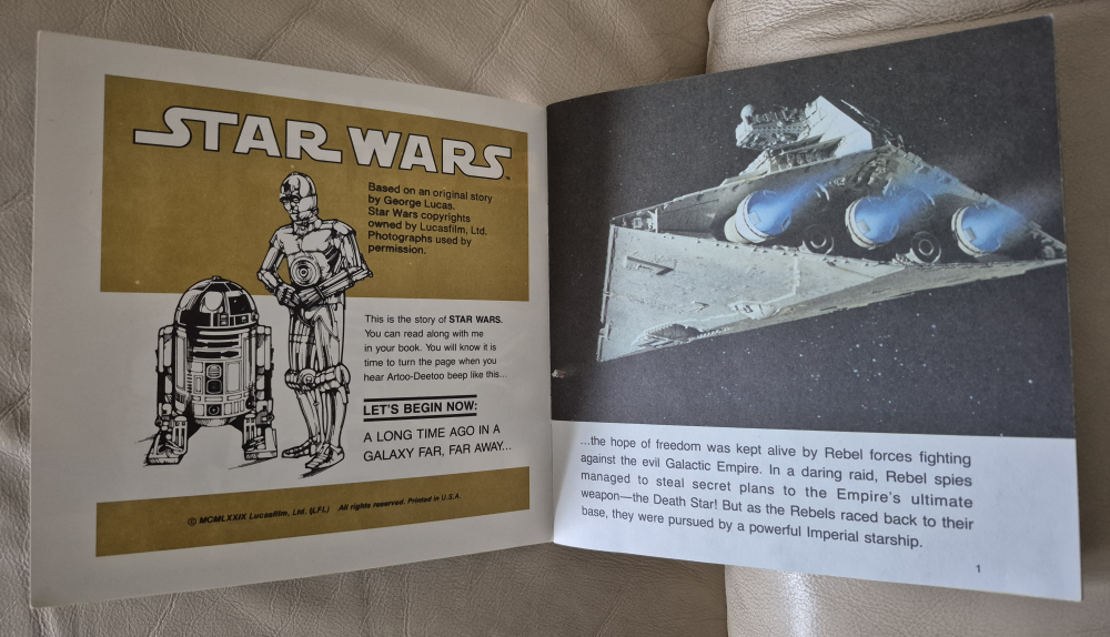 Vintage Star Wars Read-Along Book and Record - photo 2