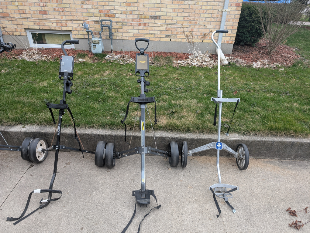 3 Golf Push Carts