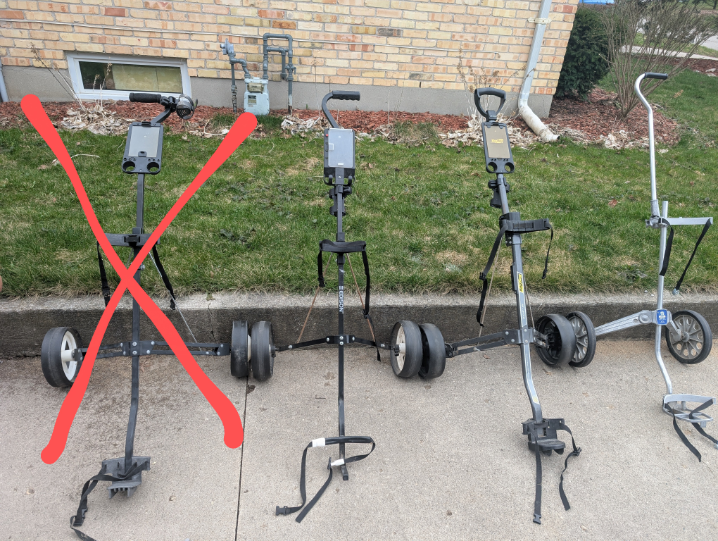 3 Golf Push Carts - photo 2
