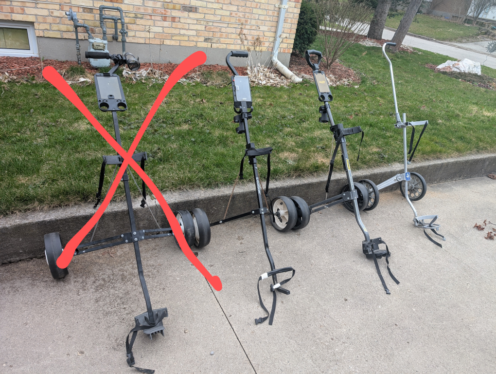 3 Golf Push Carts - photo 3