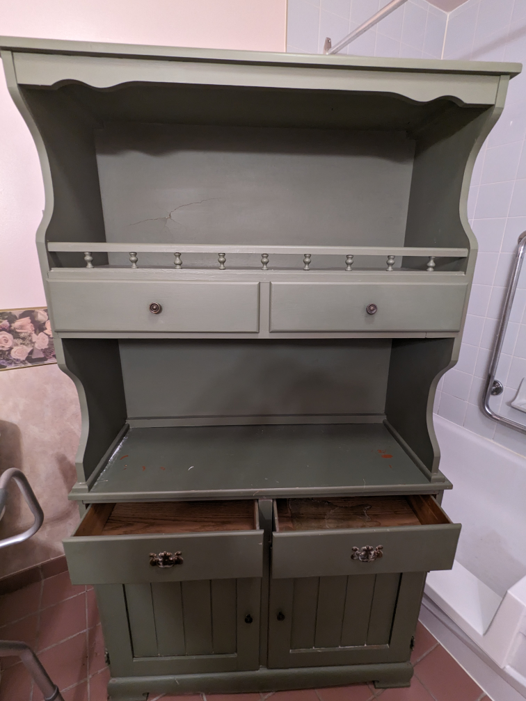 Vintage Hutch Buffet Server Cabinet - photo 2