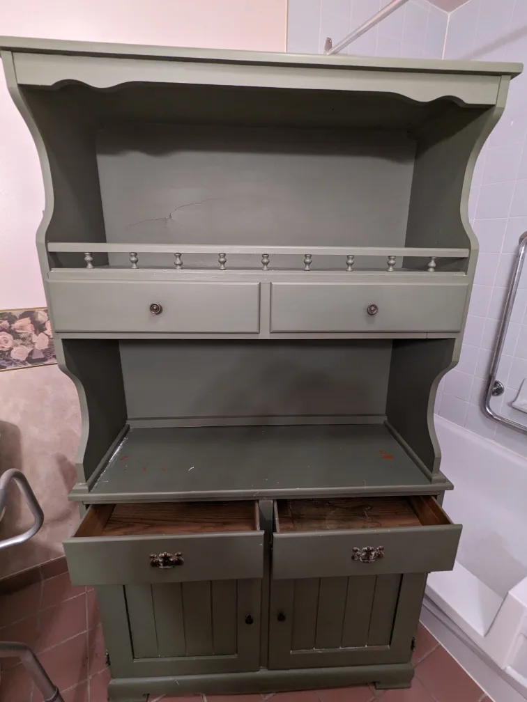 Vintage Hutch Buffet Server Cabinet image indicator(2)