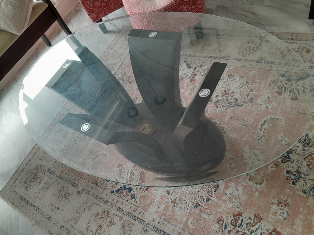 Modern Glass-Top Coffee Table