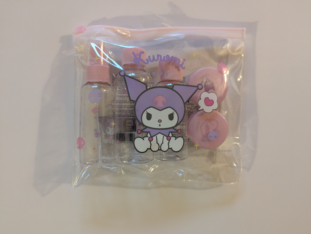Kuromi Travel Bottles Set