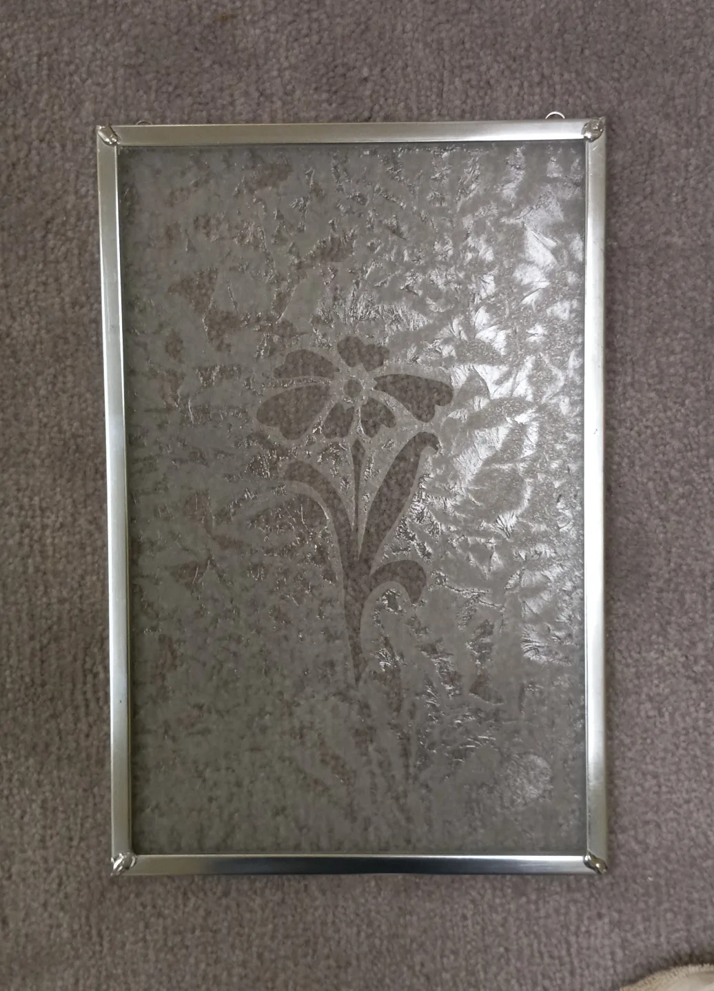 Vintage etched glass panel image indicator(2)