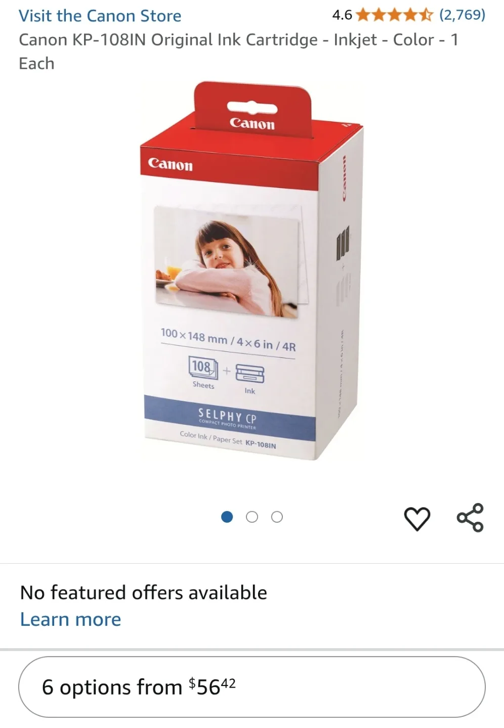 Canon Original Ink Cartridge thumbnail