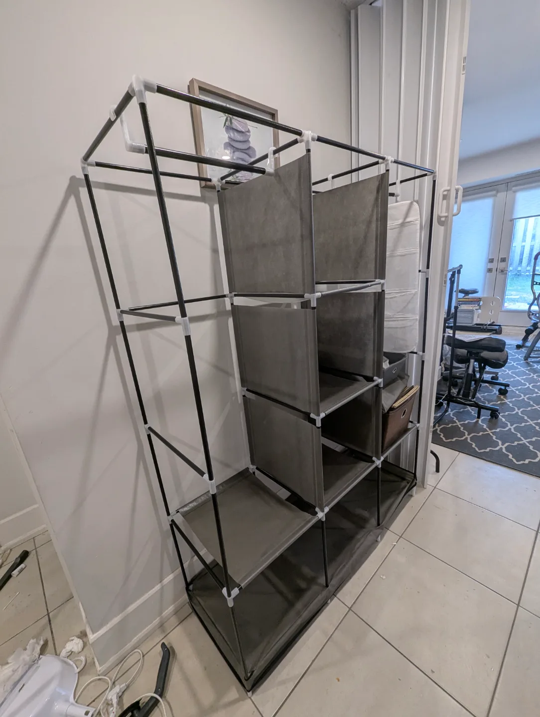 Portable Fabric Wardrobe Closet Organizer💚 image indicator(2)