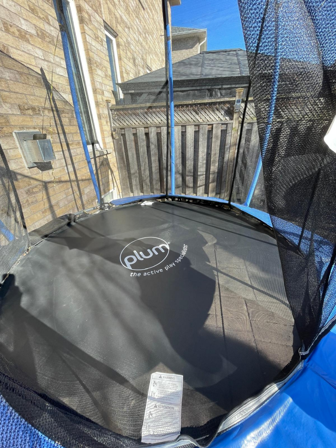 Plum Springsafe blue outdoor. 8ft Trampoline with Enclosure. - photo 4