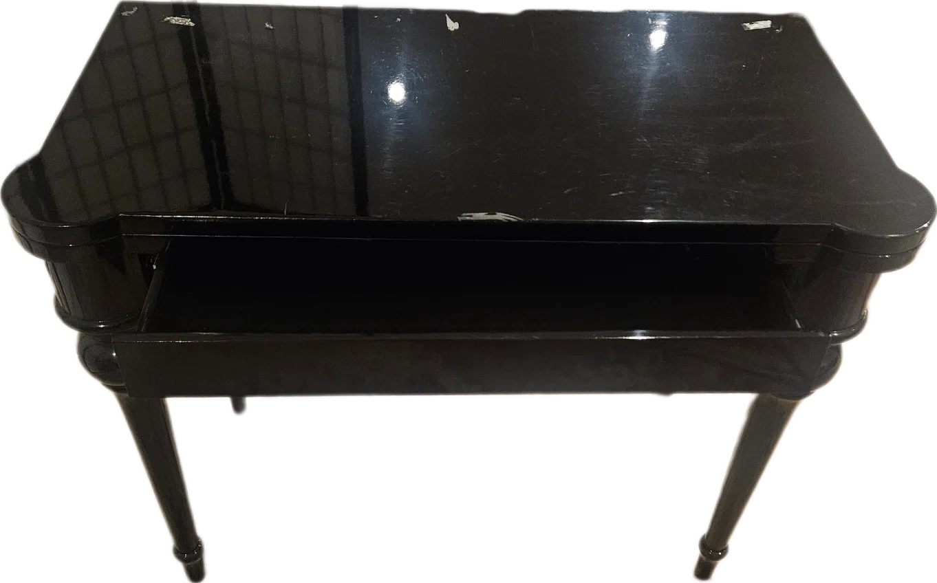 Black lacquered game table thumbnail