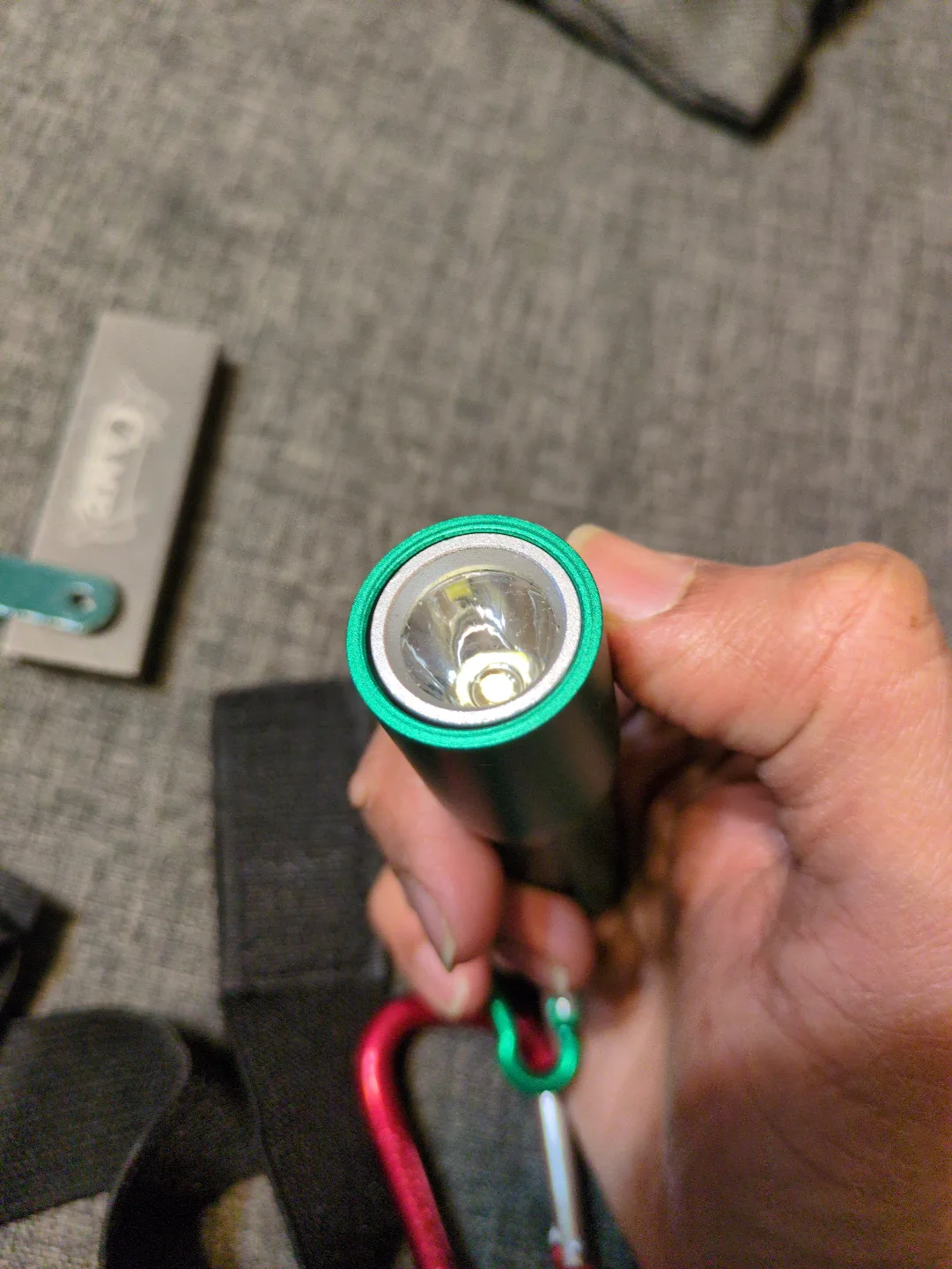 Coleman Carabiner, Streamlight Flashlight & Camp Striker image indicator(2)